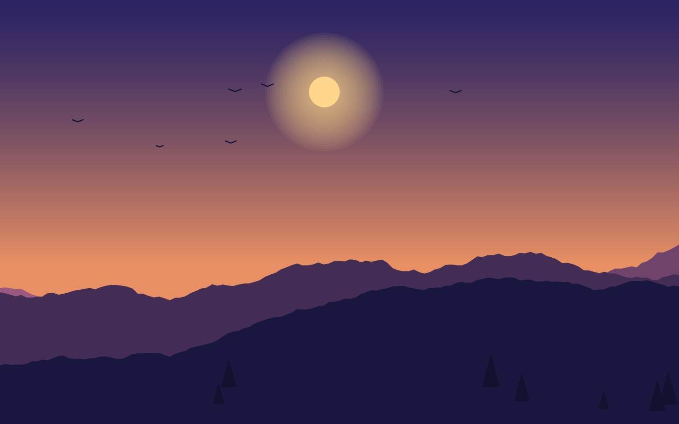 Landschaftsillustration