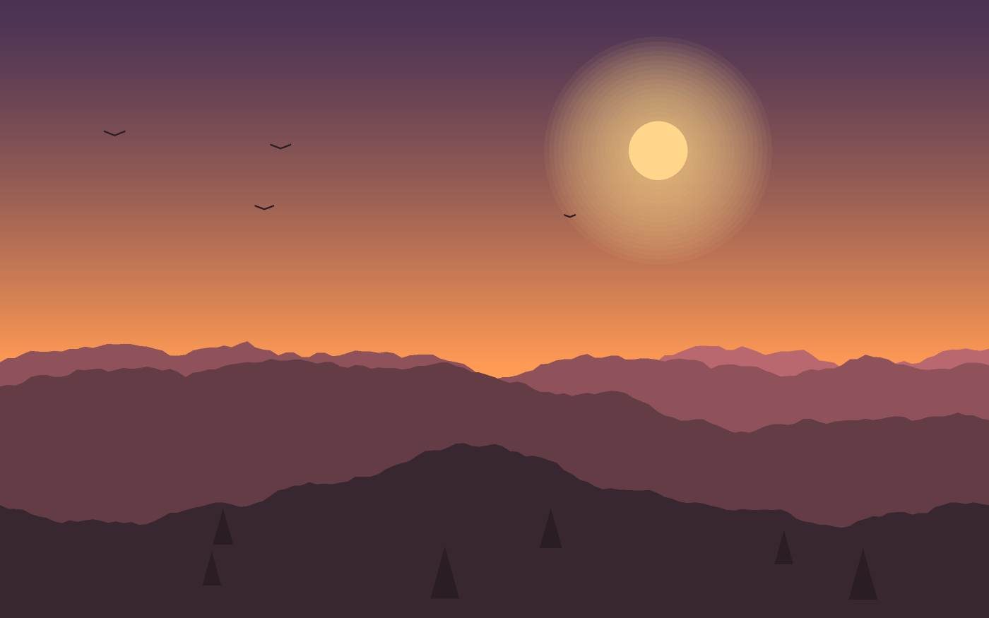 Landschapsillustratie