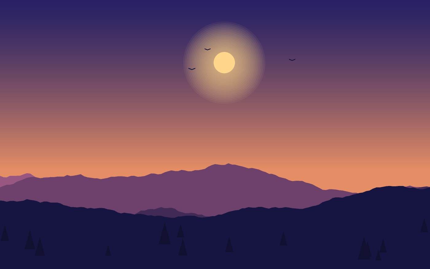 Landschaftsillustration