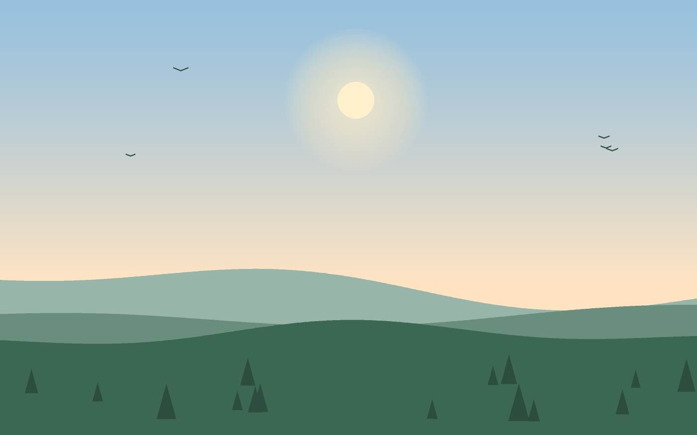 Landschaftsillustration