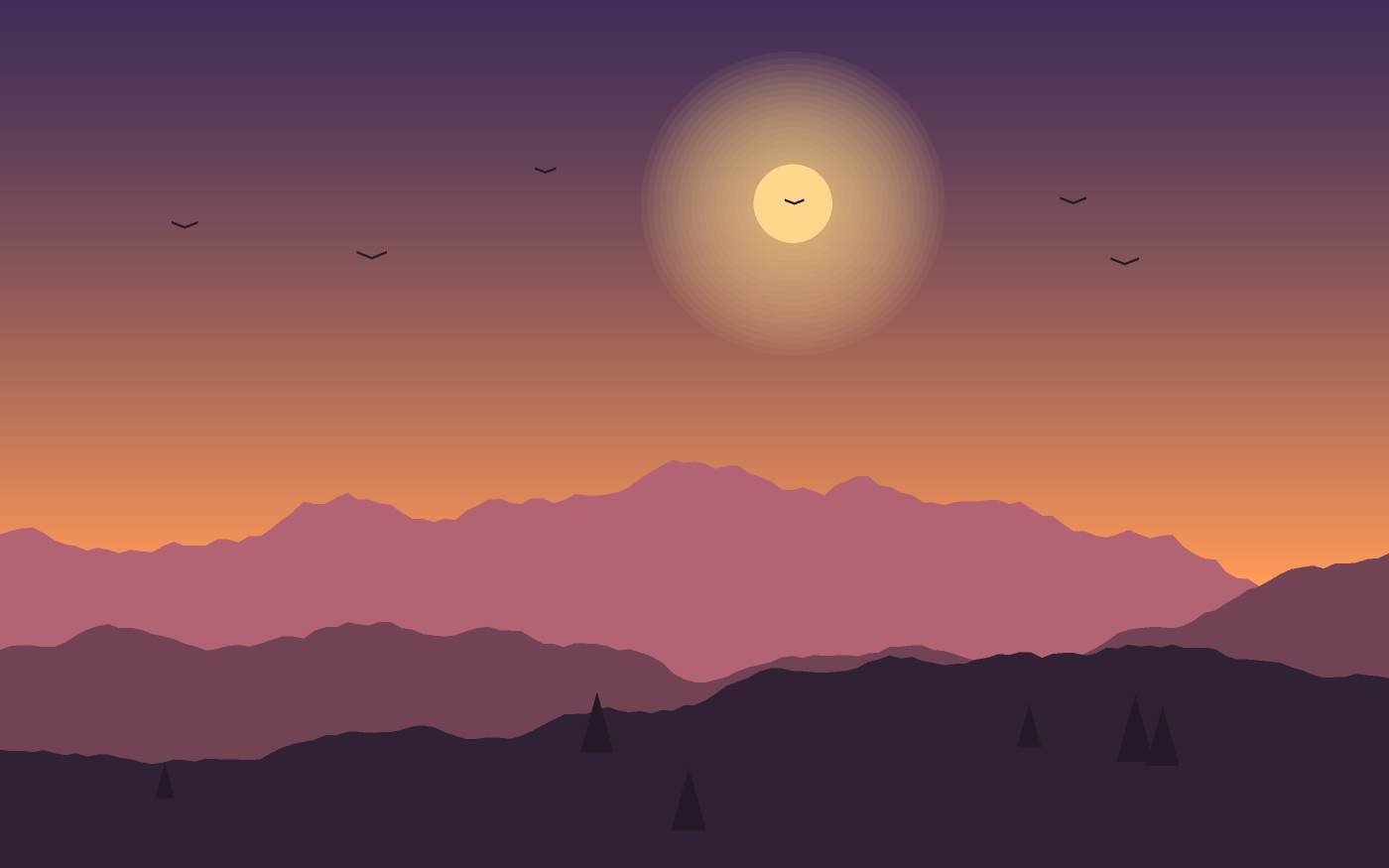 Ilustrace krajiny