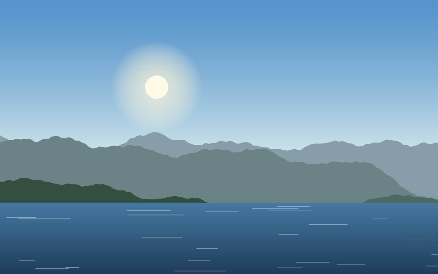Illustrazione di un paesaggio