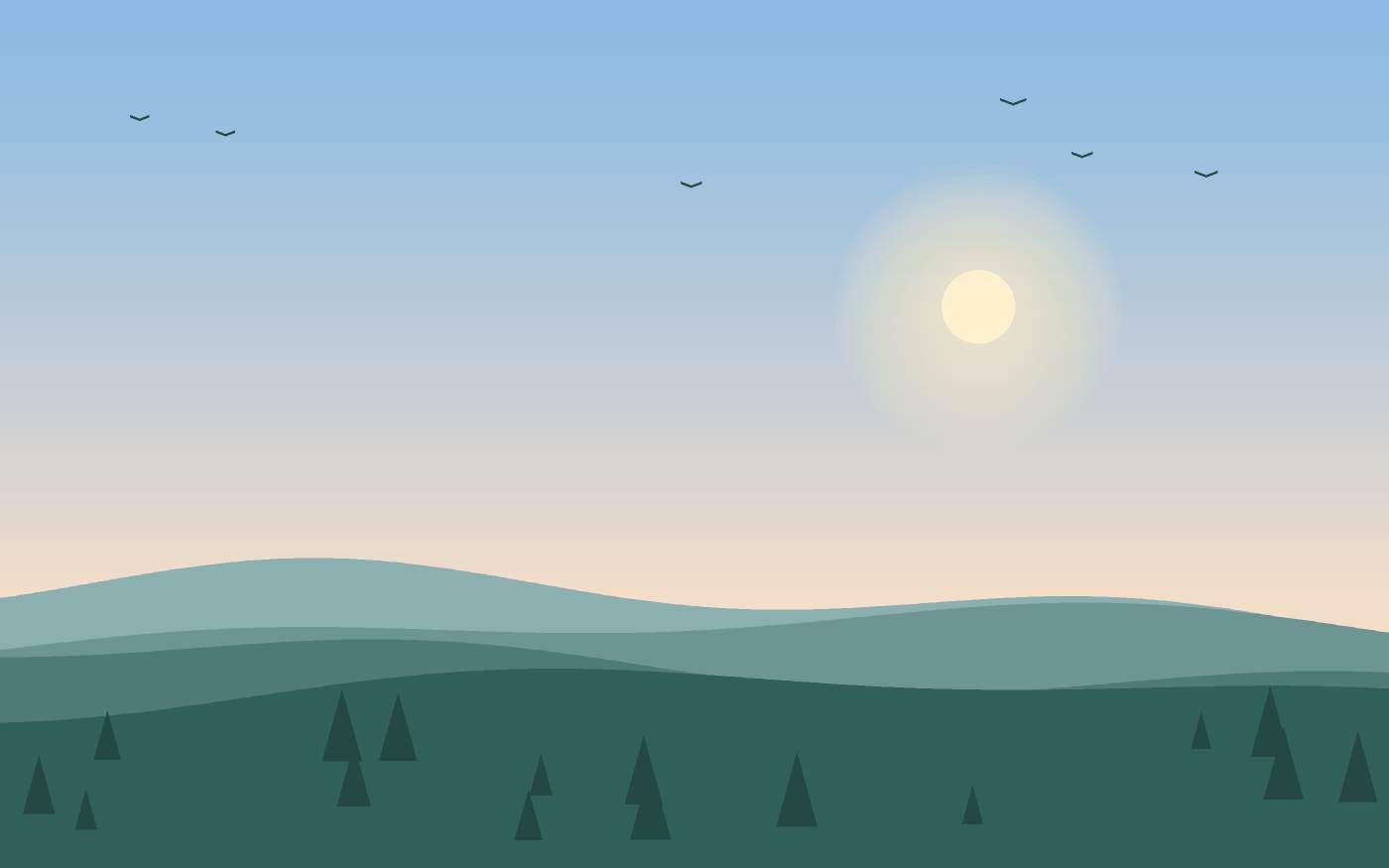 Illustrazione di un paesaggio