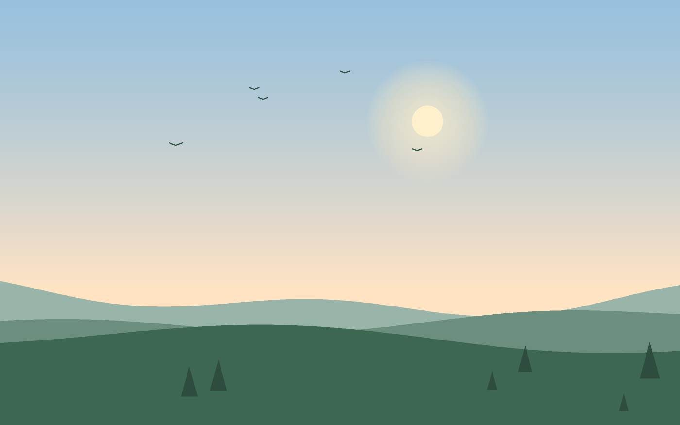 Landschapsillustratie